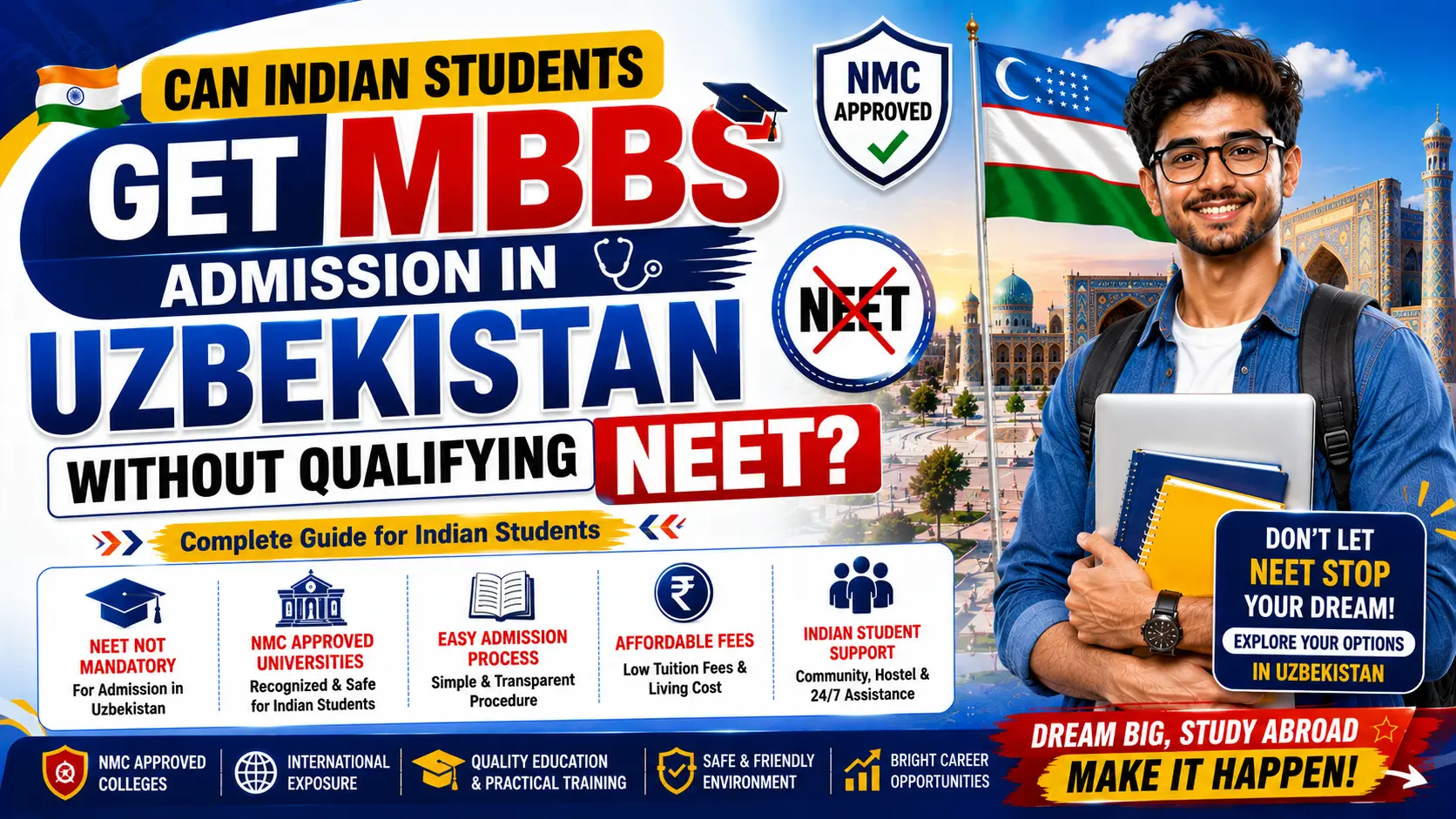 Can Indian Students Get MBBS Admission in Uzbekistan Without Qualifying NEET
